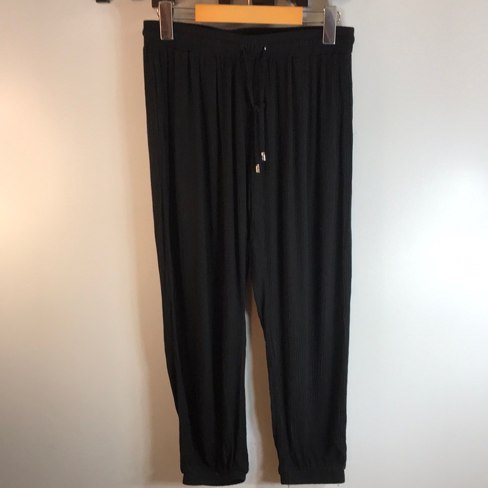 In the beginning Crinkle Coverup Beach Pants Cropped Size Medium